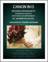 Pachebel's Canon (Wedding Arrangement for Brass Quartet - Piano Accompaniment) P.O.D. cover